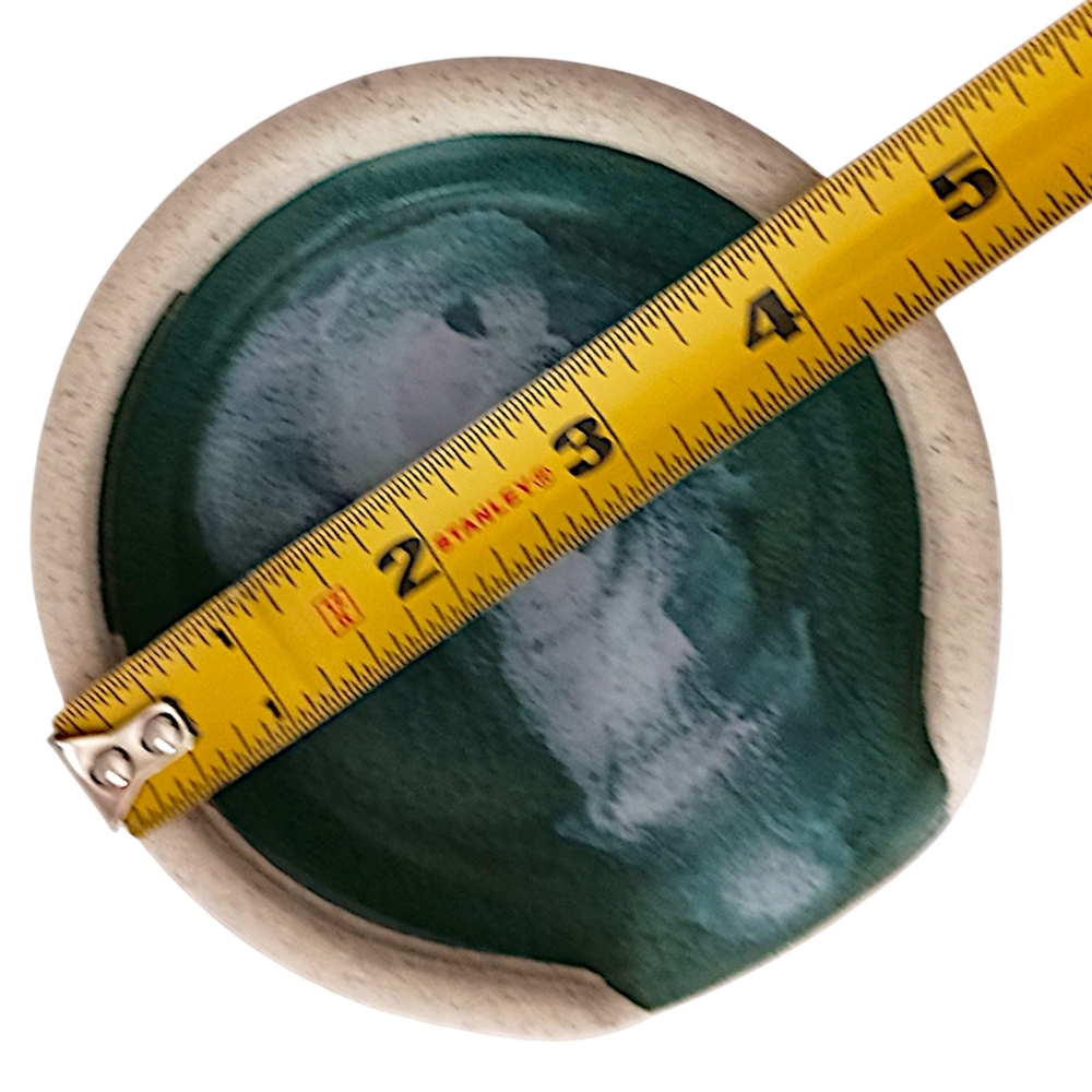 Studio Pottery Spoon Rest Handmade Glazed Farmhouse Trinket Dish Rustic Cabin - Picture 3 of 16